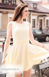 Платье Lady Line, модель 423 светло-желтый
