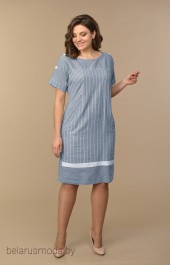 Платье Lady Style Classic, модель 1054 голубые тона