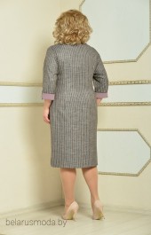 Платье Lady Style Classic, модель 1231-2 серый+розовый