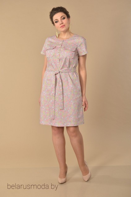 Платье Lady Style Classic, модель 1819-1 розовые тона