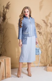 Комплект с платьем Liliana-style, модель 794 голубой