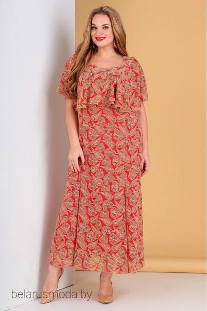 Платье 485 красный Liona
