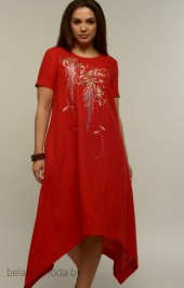 Платье MALI, модель 419-017 красный