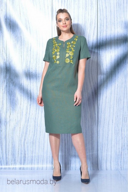 Платье MALI, модель 419-019 зеленый