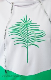 Спортивный костюм MALI, модель 720-095 белый+зеленый