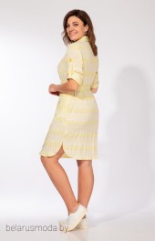 Платье Магия Стиля, модель 5804 желто-белый