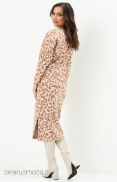 Костюм с юбкой Магия Моды, модель 2158 бежевый леопард