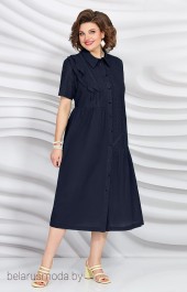 Платье 5405-3 темно-синий Mira Fashion
