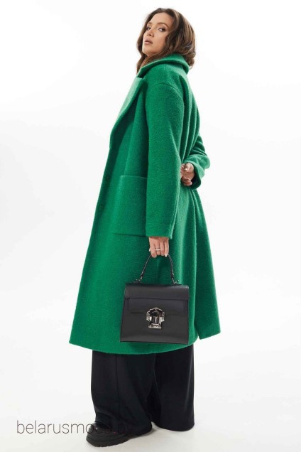 Пальто 854-1 зеленый MisLana