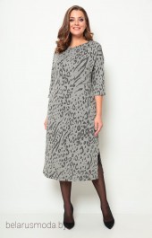 Платье Michel Chic, модель 2069 серый + принт