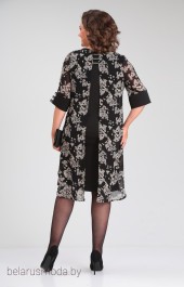 *Платье Michel Chic, модель 2136 черная абстакция