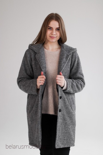 Пальто 1159 темно-серый Mita Fashion