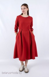 Платье 1161 кирпичный Mita Fashion