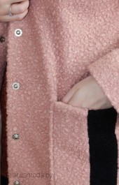 Пальто 1170 розовый Mita Fashion