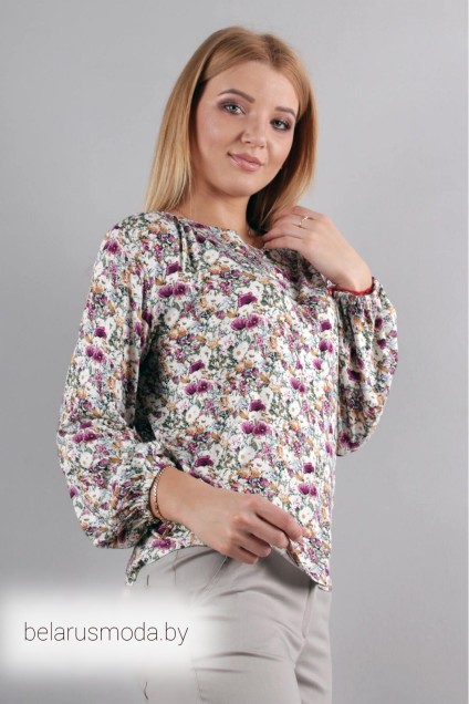 Блузка 375 цветы Mita Fashion