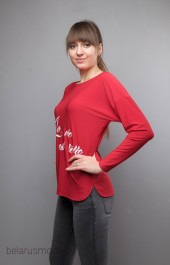 Блузка 913 красный Mita Fashion