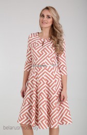 Платье Moda-Versal, модель 2275 зиг-заг марсала