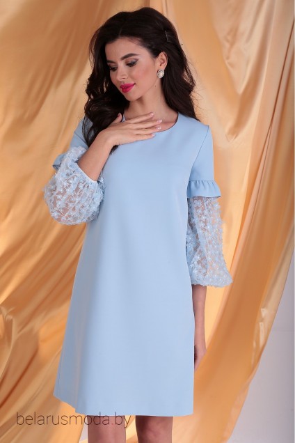 Платье Мода-Юрс, модель 2409 голубой
