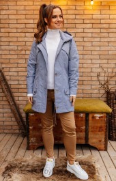 Куртка Мода-Юрс, модель 2576 серо-голубой