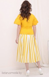 Костюм с юбкой Мода-Юрс, модель 2688 желтый