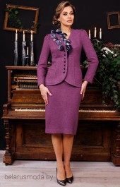 Костюм с юбкой Мода-Юрс, модель 2825 фиолетовый