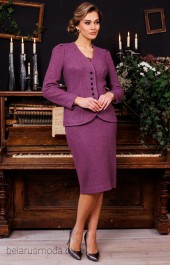 Костюм с юбкой Мода-Юрс, модель 2825 фиолетовый