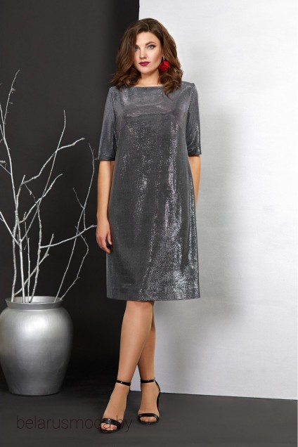 Платье Мублиз, модель 406 серебро