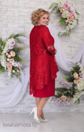 Костюм с платьем Ninele, модель 5842 красный