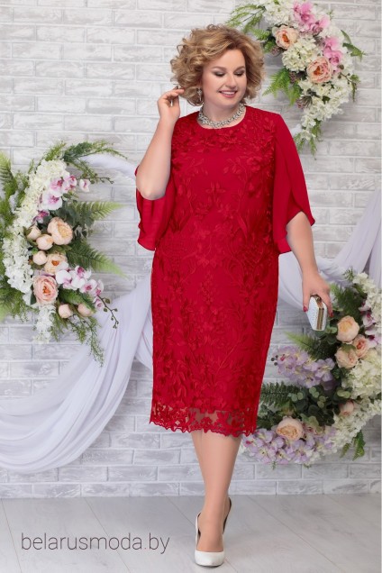 Платье Ninele, модель 7289 красный