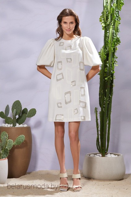 Платье Niv Niv, модель 2342 молочный
