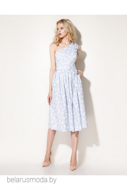 Платье Prio, модель 703780 бело-голубой