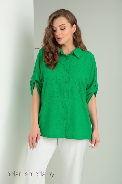 Блузка 899-1 зеленый Rishelie