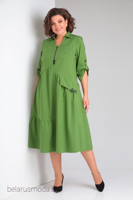 Платье 903 зеленый Rishelie
