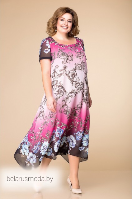Платье Romanovich style, модель 1-1332 розовые вензеля