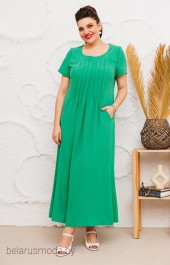 Платье 1-1826 зелёный-1 Romanovich style