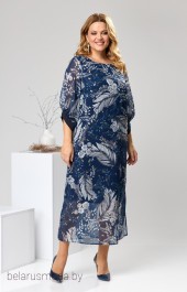 Платье 1-2442 синий Romanovich style