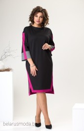 Платье 1-2465 чёрный Romanovich style
