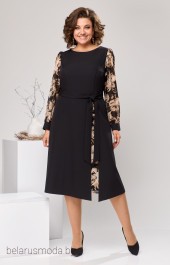 Платье 1-2608 чёрный Romanovich style
