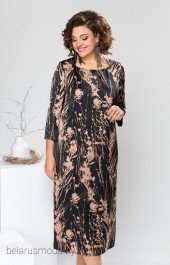 Платье 1-2614 чёрный Romanovich style