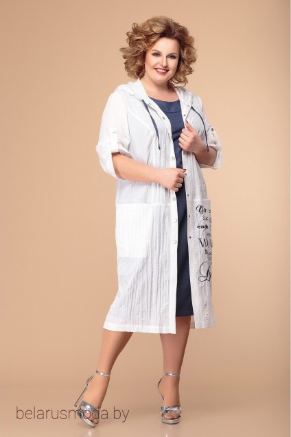 Комплект с платьем Romanovich style, модель 3-1646 белый+джинс