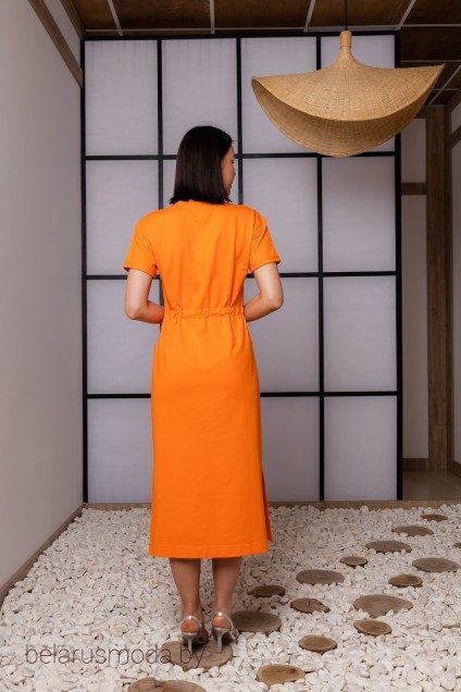 Платье 3841ЛФ оранжевый Romgil