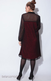 Платье SOVA, модель 11048 черно-красный