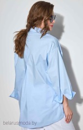 Блузка SOVA, модель 11078 голубой