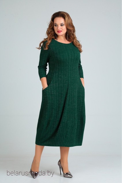Платье Shetti, модель 1007 зеленый+люрекс