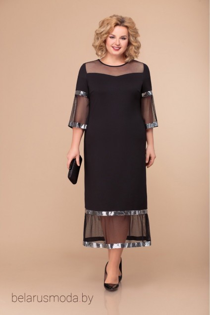 Платье 1341 черный Svetlana Style