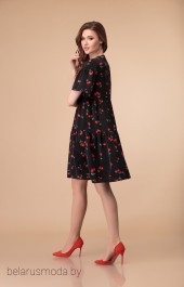 Платье Svetlana Style, модель 1379 черный+вишня