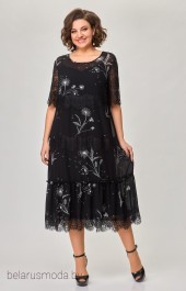 Костюм с платьем 1505 черный Svetlana Style