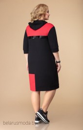 Платье Svetlana Style, модель 1535 черный+красный