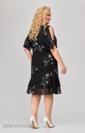 Платье 1865 черный + цветы Svetlana Style