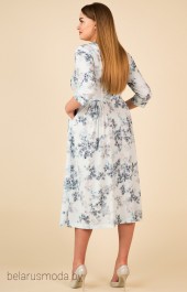 Платье TEFFI Style, модель 1421 голубой+лист